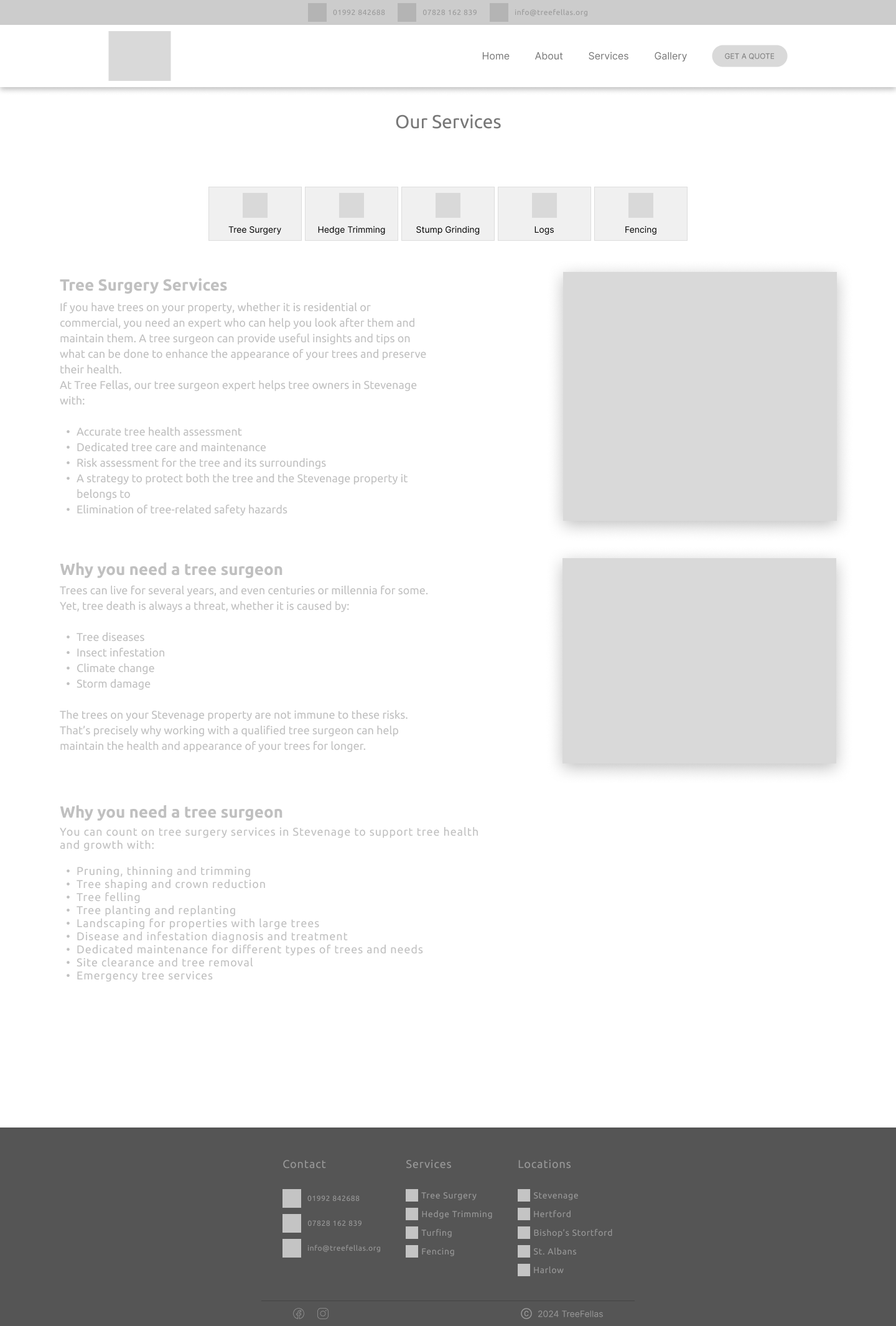 Wireframe - Services